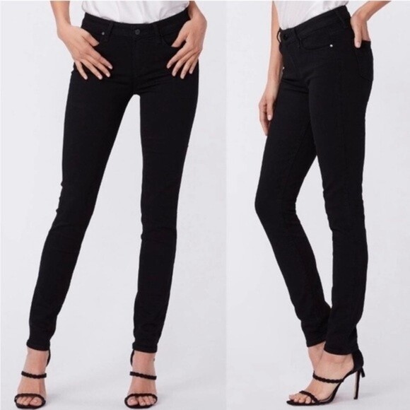 PAIGE | Verdugo Ultra Skinny Jeans Black Shadow EUC 27 - Picture 9 of 9
